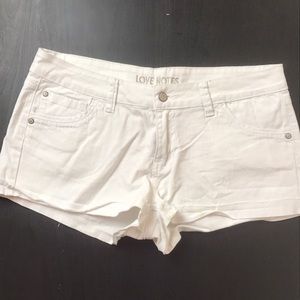 White Short Shorts